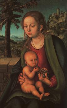 Virgin and Child with a Bunch of Grapes